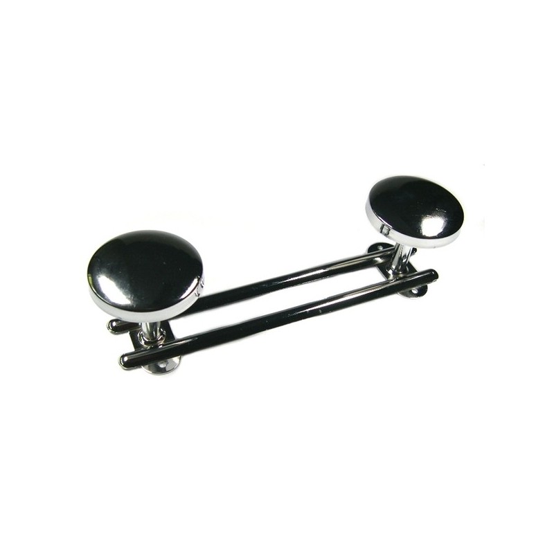 Porte-manteaux métalliques acier chromé porte-manteaux chromé 590 x 60 mm 4 têtes 1 pièce(s) - selec