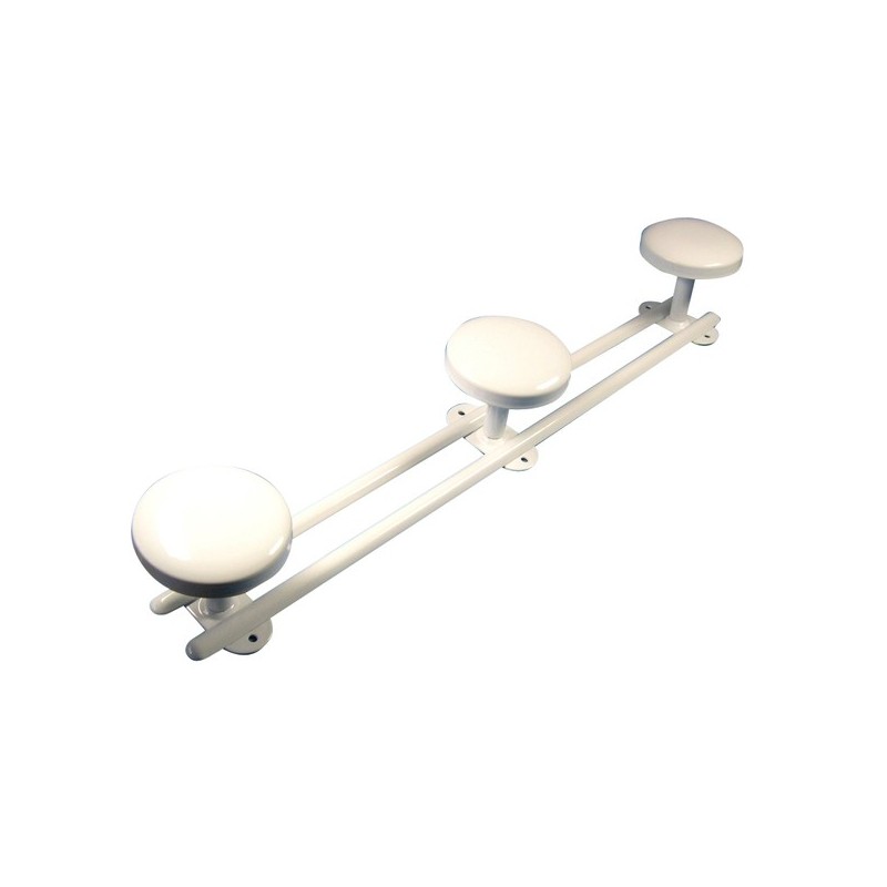 Porte-manteaux métalliques porte-manteaux blanc 4 têtes 1 pièce(s) - select hardware france