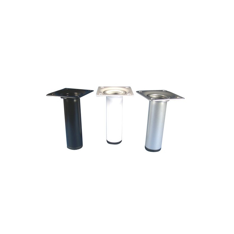 Pieds cylindriques acier laqué pied cylindrique laqué gris 250 mm 1 pièce(s) - select hardware franc