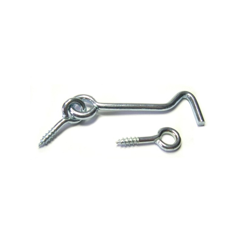 Fermetures à crochets fermeture à crochets contrevent acier zingué 60 mm 1 sachet(s) de 2 pièce(s) -