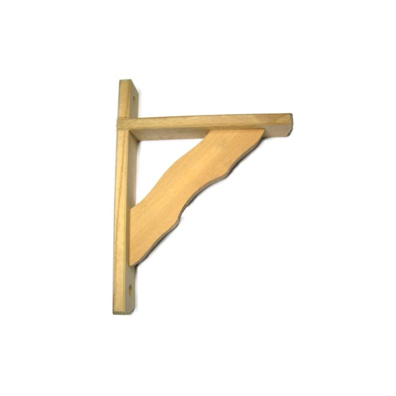 Consoles hêtre/bouleau equerre standard'bois de hêtre naturelle 125x200mm 35 kg 1 pièce(s) - select 