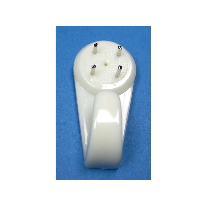 Crochets crochet béton plastique blanc 40x20 mm 1 sachet(s) de 4 pièce(s) - select hardware france