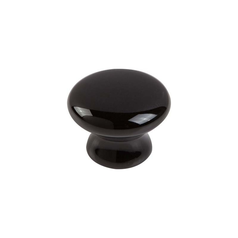 Boutons d'ameublement bouton céramique noir ø38mm 1 sachet(s) de 1 pièce(s) - select hardware france