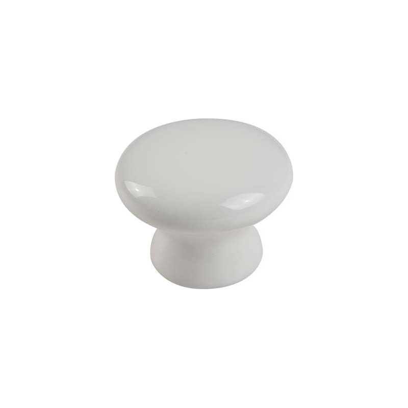 Boutons d'ameublement bouton céramique blanc ø38 mm 1 sachet(s) de 1 pièce(s) - select hardware fran