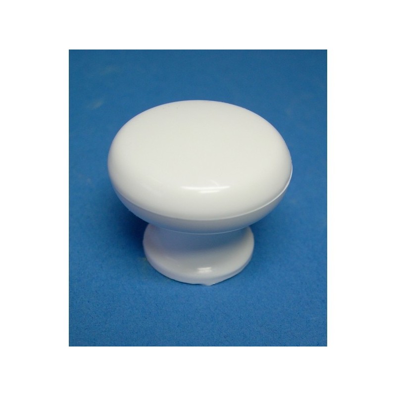 Boutons d'ameublement bouton plastique blanc ø 30mm 1 sachet(s) de 1 pièce(s) - select hardware fran
