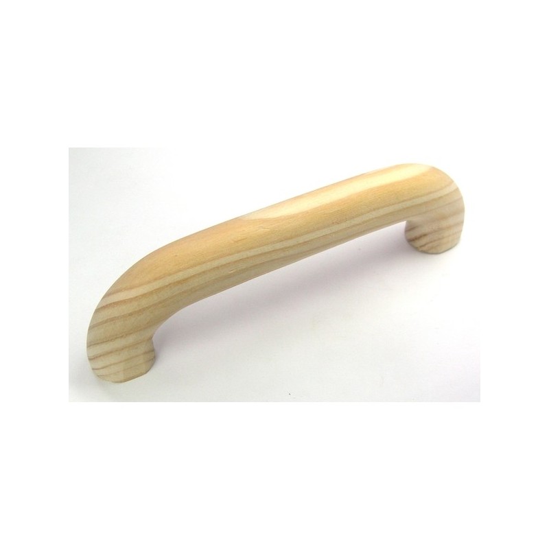 Poignées d'ameublement poignée moderne bois de pin naturel 110 mm 1 sachet(s) de 1 pièce(s) - select