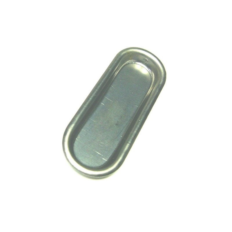 Poignées d'ameublement poignée pour porte à coulisse plastique acier inox 75x29x9mm 1 sachet(s) de 1