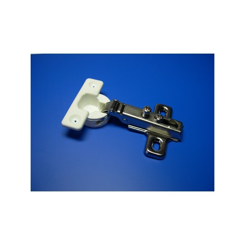 Charnière entailler ø26 mm ouverture à 90° recouvr. maxi blc charnière entailler ø26 mm ouverture à