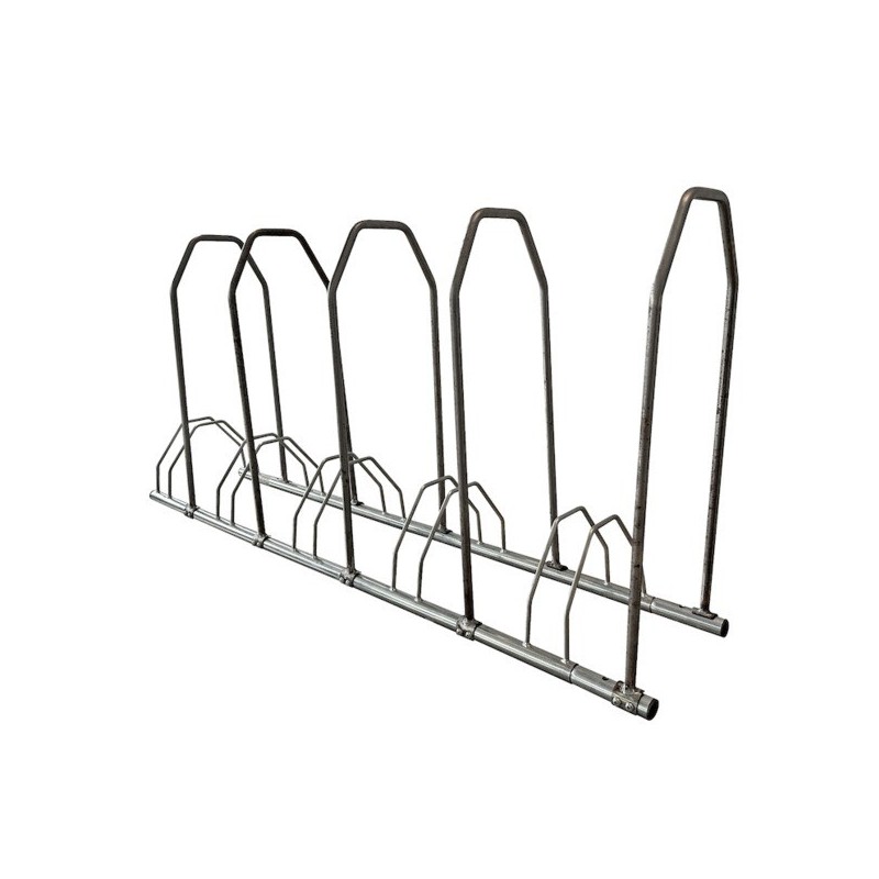 Support 5 vélos avec arceaux d'appui 1543x317x703mm - gris 1 pièce(s) support 5 vélos avec arceaux d