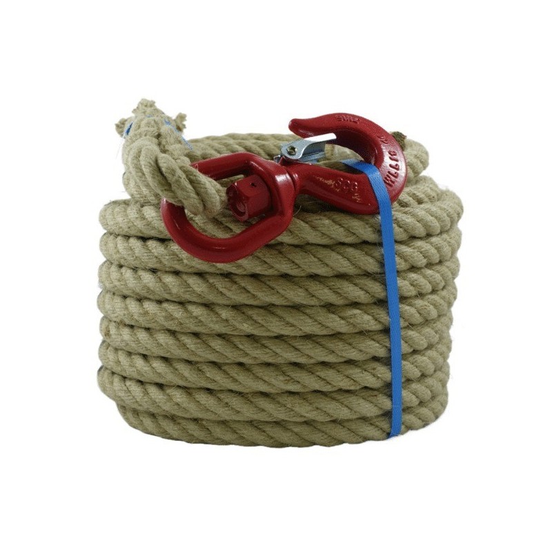 Corde poulie chanvre ø 20/22 corde poulie chanvre ø 20/22 1 rouleau(x) de 25 mètre(s) linéaire - cor