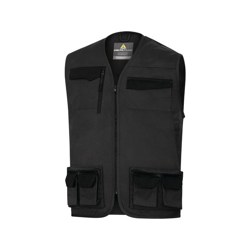 Gilet de travail mach2 gilet 200 - 300 g xl 7 et plus polyester / coton 1 pièce(s) gris/gris gilet m