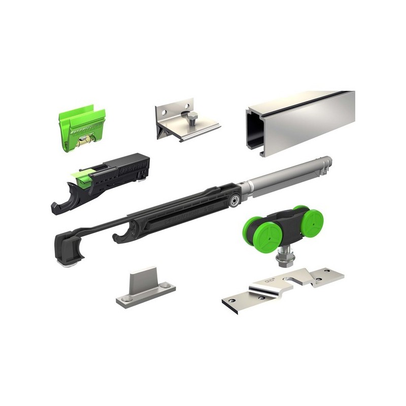 Ensemble système pour porte coulissante saf 40kg 2m ensemble système pour porte coulissante saf 40kg