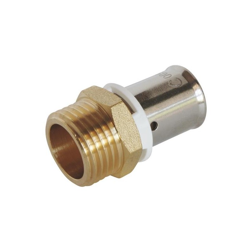 Raccords à sertir mâles fixe per raccord à sertir mâle fixe per 16 - m15x21 1 pièce(s) 16 mm 15/21 (1/2") mâle per - somatherm for you