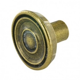 Bouton nervure d30 zamak bronze