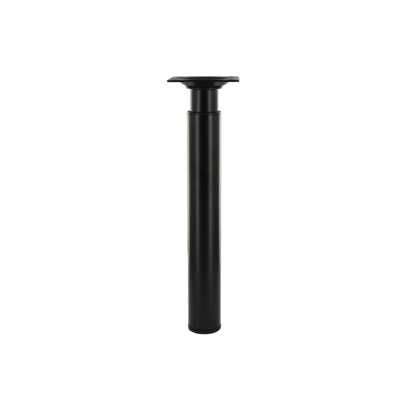 Pied zoom rond ø30 réglable acier 1 pièce(s) pied zoom d30 h210-350 acier noir - interges.com