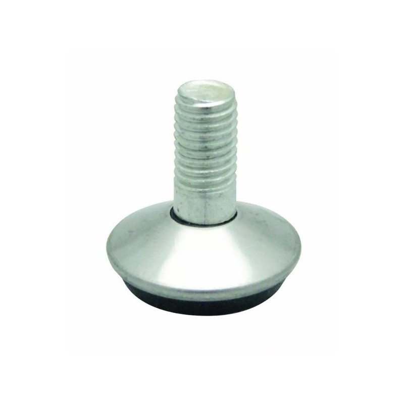 Vérin m10 x 32 x ø30 mm - acier chromé 1 sachet(s) de 4 unité(s) vérin m10 x 32 x ø30 mm - acier chromé rond plastique 10 mm 20 mm - interges.com