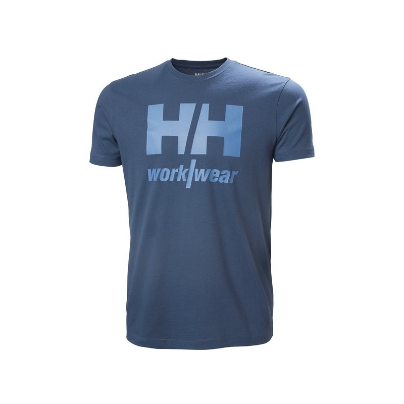 T-shirt classic logo 100 - 200 g bleu coton xs t-shirt 0 1 pièce(s) t-shirt classic logo bleu acier txs bleu acier - helly hansen
