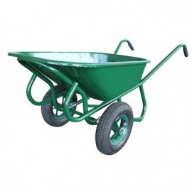Brouette 2 roues verte 160L