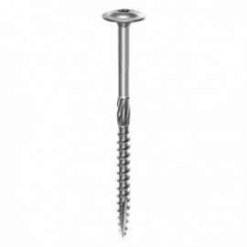 Vis charpente ROCKET® tête plate extra-large à empreinte Torx - Acier zingué