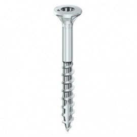 Vis à bois ROCKET® tête fraisée à empreinte Torx - Acier zingué blanc