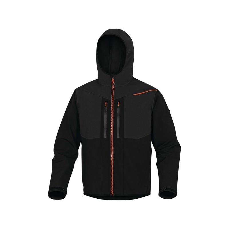 Veste softshell horten 2 veste softshell horten 2 noir/orange txl entre 4 et 6 xl softshell 300 - 400 g 1 pièce(s) noir / orange polyester, élasthanne