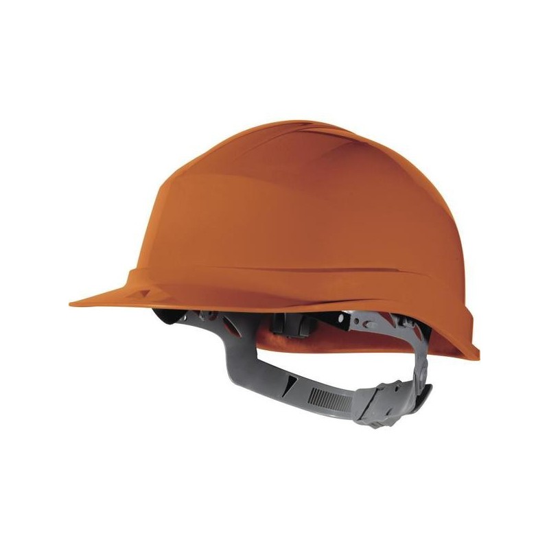 Casque de chantier zircon 1 non aucune orange crémaillère 1 pièce(s) polypropylène casque de chantier zircon 1 orange - delta plus