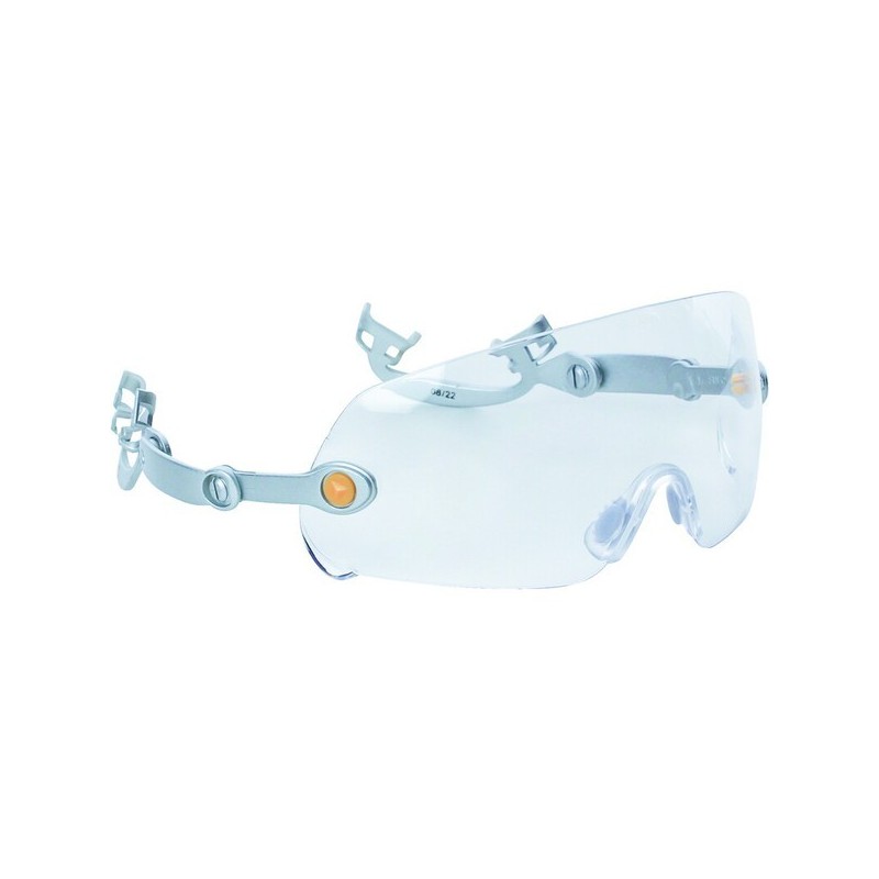 Casque de chantier zircon 1 incolore non crémaillère lunette-masque 1 pièce(s) polypropylène lunettes polycarbonate fuego pour casque - delta plus
