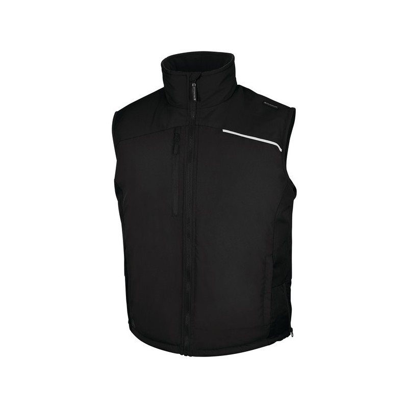 Gilet doublé fidji 3 gilet entre 4 et 6 s 500 - 600 g noir polyester 1 pièce(s) gilet doublé fidji 3 noir ts - delta plus