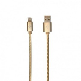 Chargeur Lightning pour iPhone/iPad 3m doré