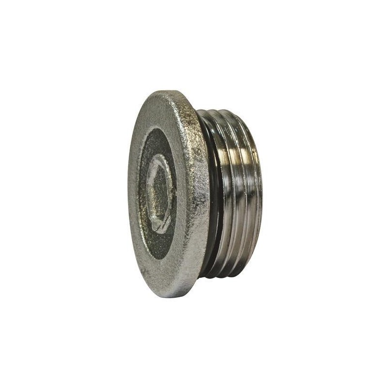 Bouchon laiton - chromé 1 pièce(s) bouchon male laiton chromé - auto étanche (20 x 27) - somatherm for you