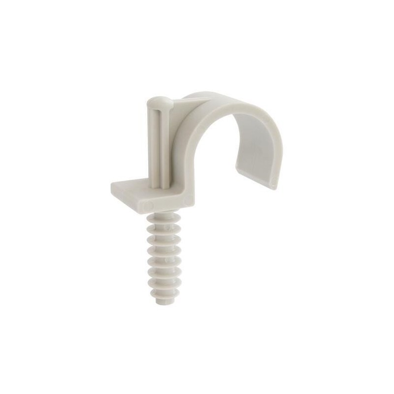 Cavaliers plastiques pour tube ou gaine souple 1 sac(s) de 15 pièce(s) cavaliers simples pour tube ø25mm - somatherm for you