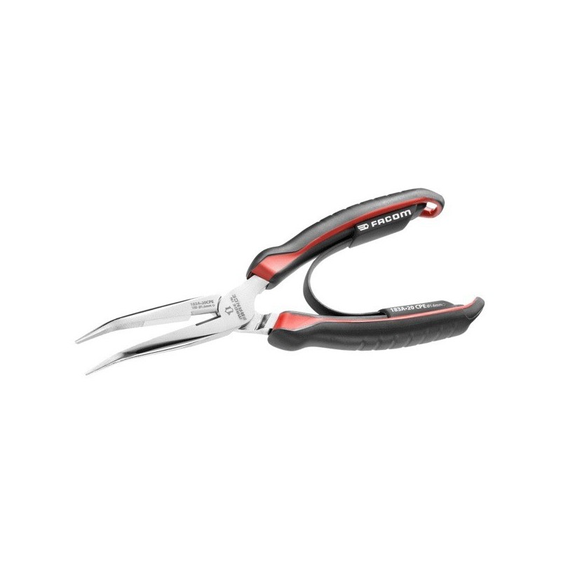 Pince Ã  bec long coudÃ© Facom 200mm