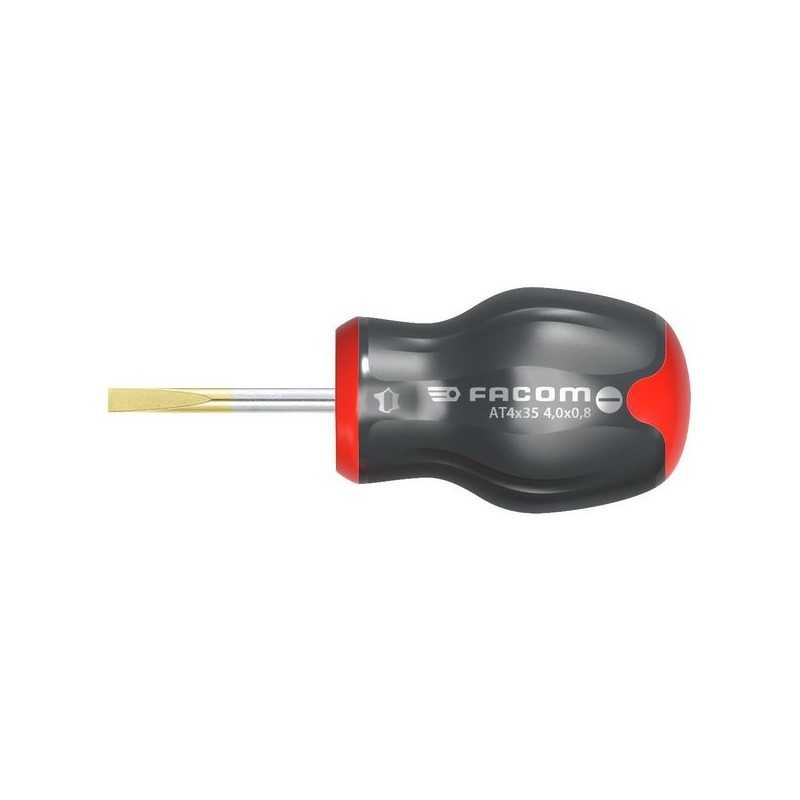 Tournevis boule protwist® fente tournevis protwist® fente court 6,5 x 35 mm 35 mm fendue 1 pièce(s) bi-matière non boule - facom