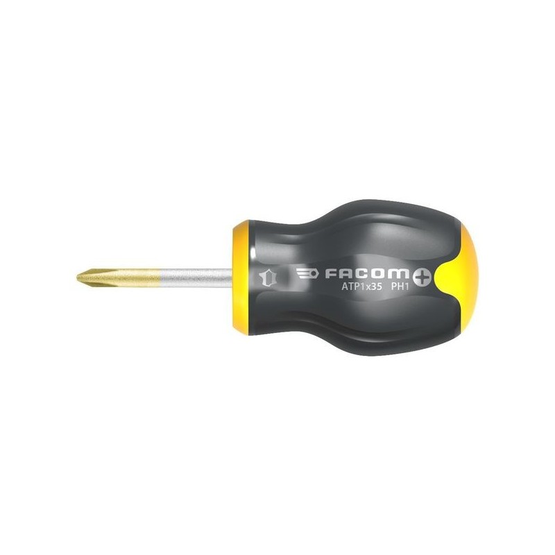 Tournevis boule protwist® phillips® tournevis phillips® lames rondes ph1 25 mm phillips® 1 pièce(s) bi-matière non boule - facom