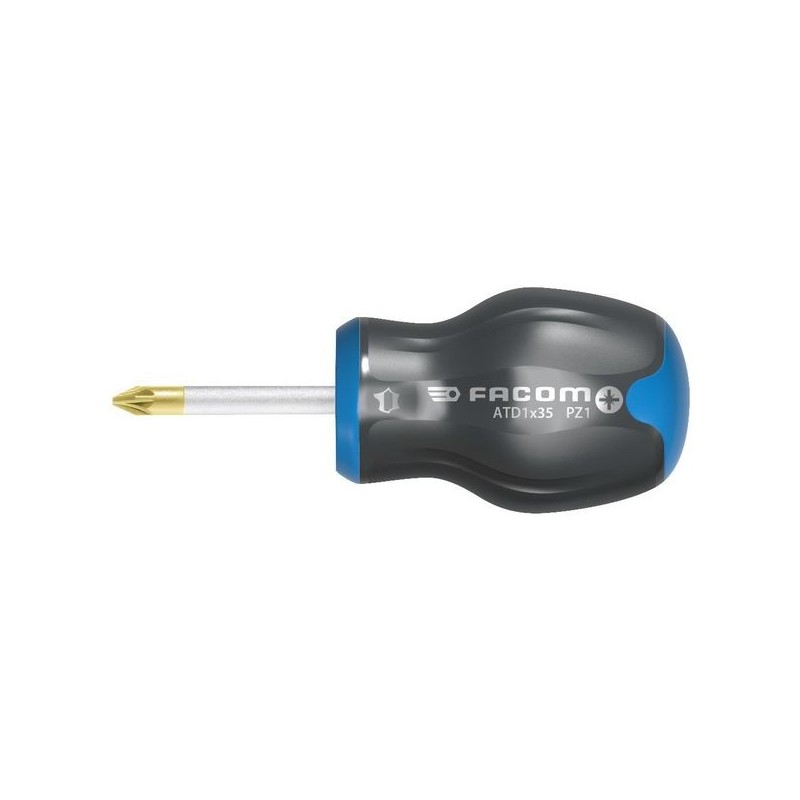 Tournevis boule protwist® pozidriv® tournevis pozidriv® lames rondes pz1 84.5x25 mm 25 mm pozidriv® 1 pièce(s) bi-matière non boule - facom