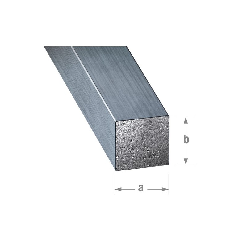Carrés acier étirés verni 1 barre(s) de 1 mètre(s) linéaire carré 6 x 6 mm - acier étiré verni - cqfd