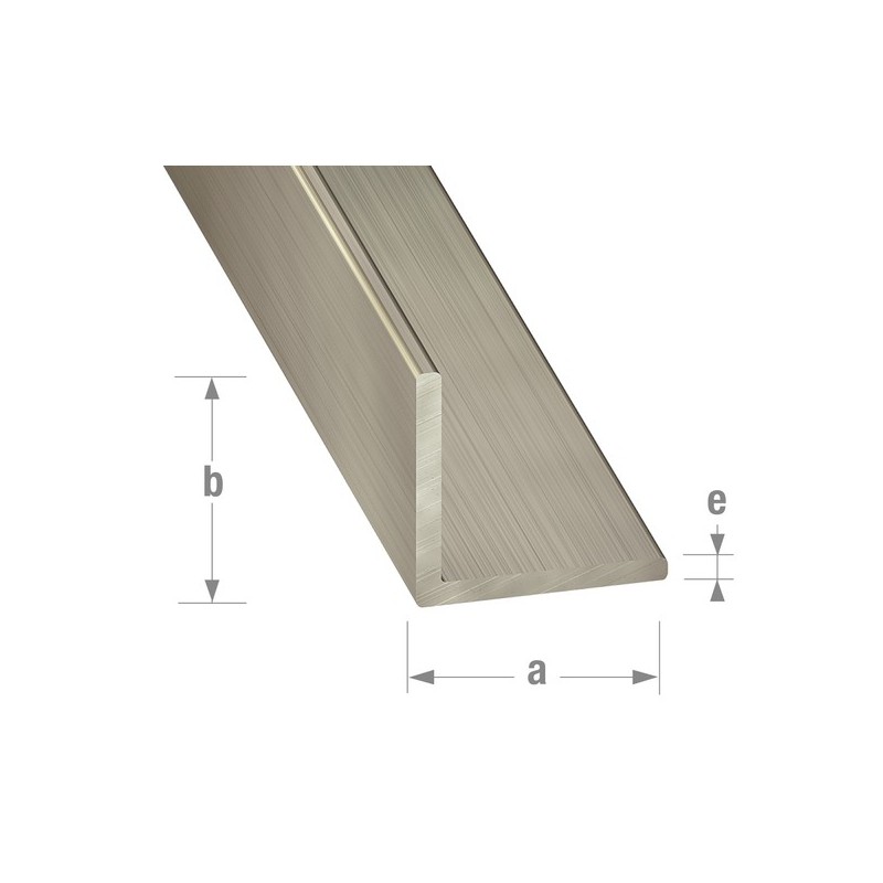 Cornière égale inox 1 barre(s) de 1 mètre(s) linéaire cornière égale 20 x 20 x 1 mm - inox mat - cqfd