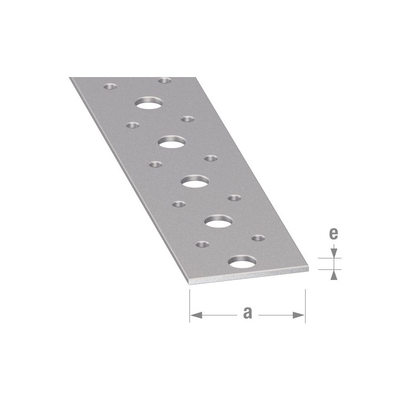 Profilé perforé 40 x 2 mm - acier paf galvanisé 1 barre(s) de 1 mètre(s) linéaire profilé perforé 40 x 2 mm - acier paf galvanisé - cqfd