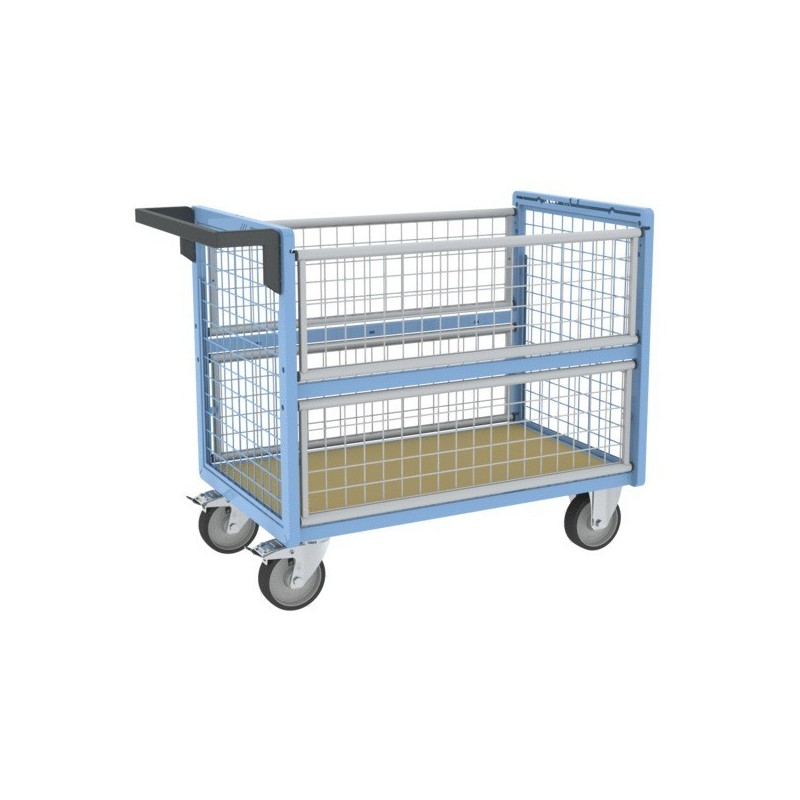 Chariot conteneur grillagé 1 pièce(s) chariot conteneur grillagé sans toit, 960 x 555 mm 500 kg - fimm