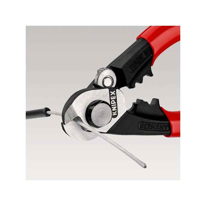 Coupe câbles Knipex acier forgé capacité de coupe maximale 7 mm longueur 190 mm