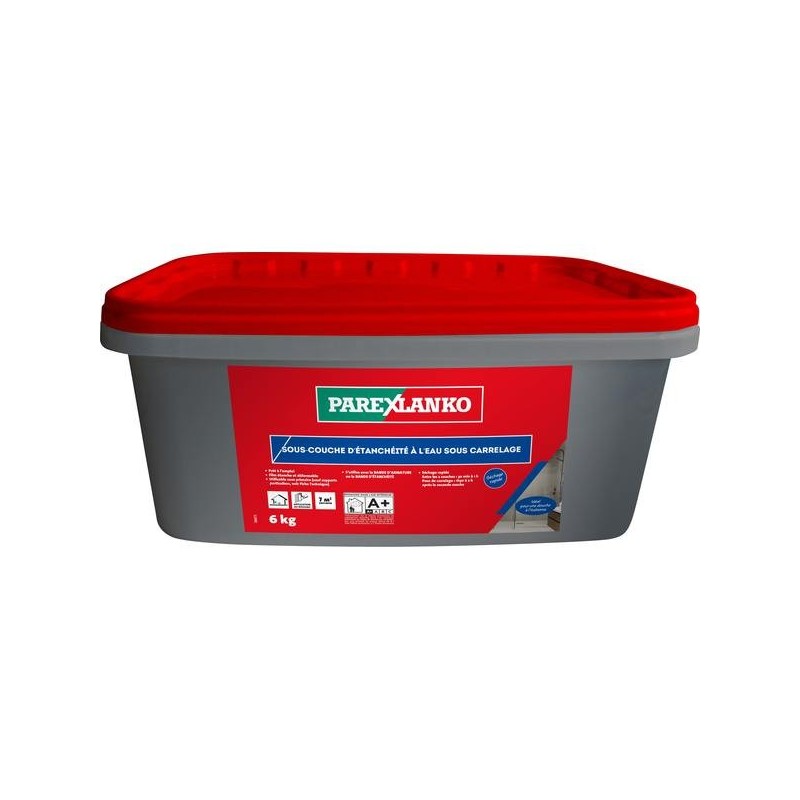 Sous-couche d'étanchéité à l'eau sous carrelage sous-couche d'étanchéité à l'eau sous carrelage 1 boîte(s) de 6 kilogramme(s) - sika france sas - pare