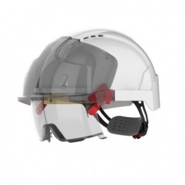 Casque EVO VISTALENS blanc oculaire/fumé