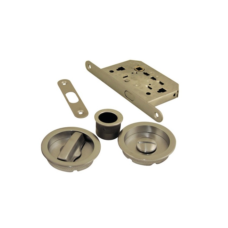 Kits poignées à encastrer kit poignée à encastrer cd+dc zamak nickelé 1 pièce(s) - cadap