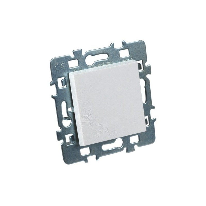 Interrupteur à encastrer casual va-et-vient voyant + cache blanc et support métal casual 1 pièce(s) à encastrer va-et-vient composable - debflex