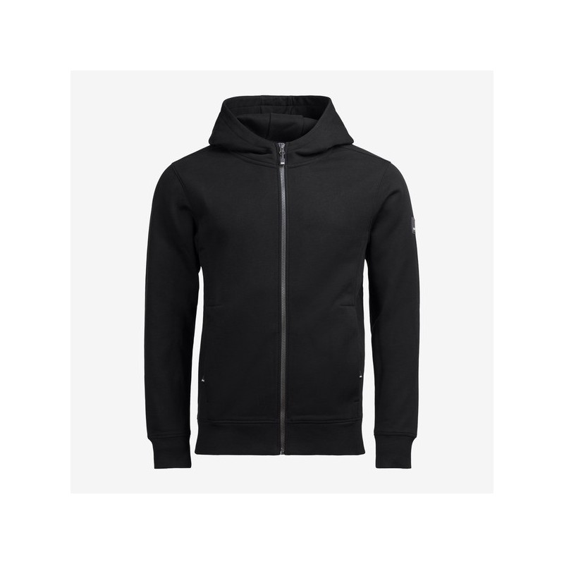 Sweat zippé à capuche quentin s noir 300 - 400 g entre 1 et 3 ts sweat 1 pièce(s) coton, polyester recyclé sweat zippé à capuche quentin noir ts - fhb