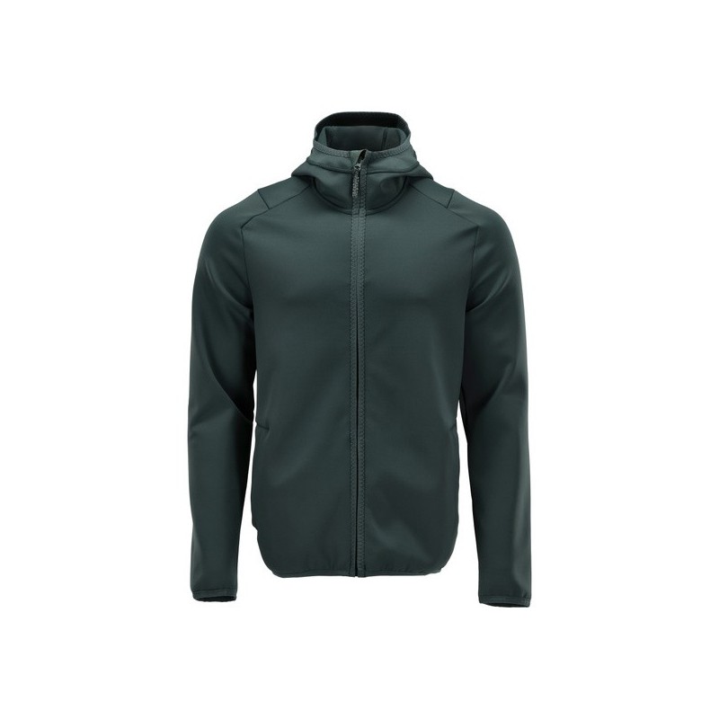 Veste zippée déperlante customized vert softshell 300 - 400 g entre 1 et 3 xs 1 pièce(s) élasthanne , polyester recyclé vert foncé veste customized zi