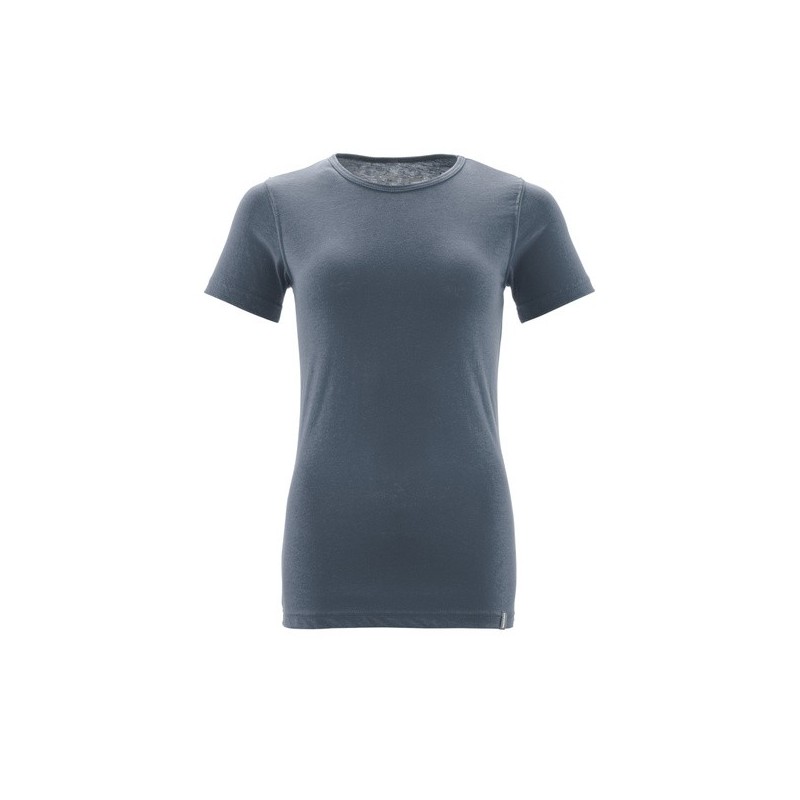 T-shirt femme crossover l 100 - 200 g bleu t-shirt 0 1 pièce(s) coton, polyester recyclé bleu acier t-shirt femme crossover bleu acier tl - mascot