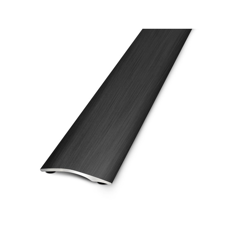 Seuil plat aluminium presto 1 pièce(s) aluminium auto-adhésif intérieur noir brossé 0.93 m 27 mm seuil plat presto premium 27 x 930 mm - noir brossé 3