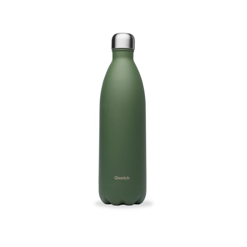 Gourde isotherme 1l 1 pièce(s) bouteille isotherme 1l matt kaki - qwetch