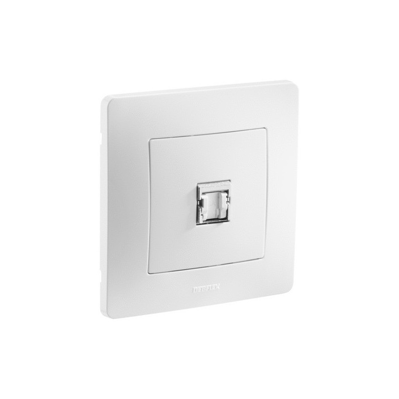 Prise à encastrer caly 1 pièce(s) prise rj45 cat6 caly blanc à encastrer - debflex